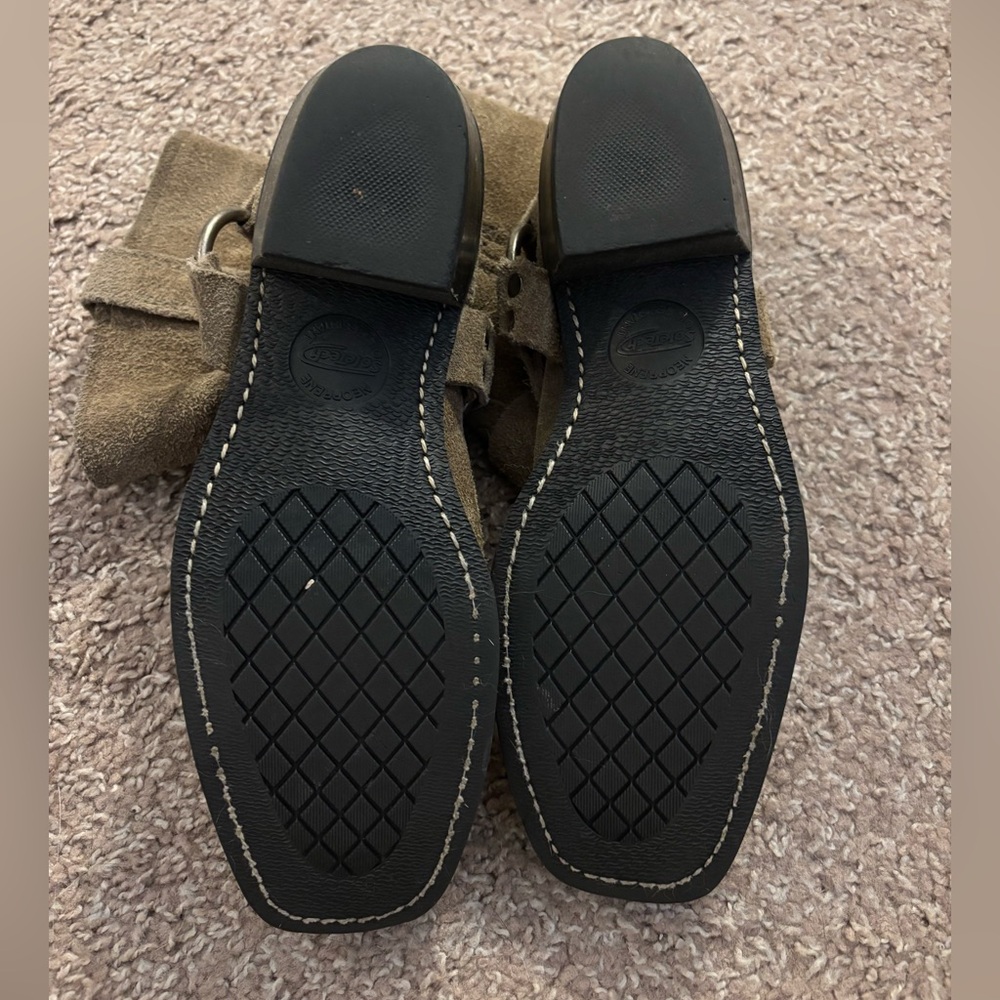 Frye Tan Suede Ankle Boots - Picture 16 of 16